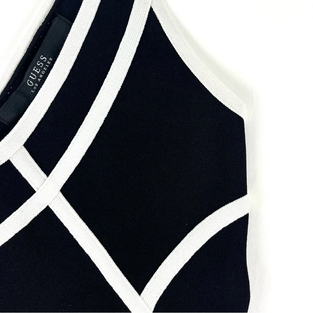Guess Mirage Colorblock Fringe Bodycon Bandage Dress - Picture 8 of 11